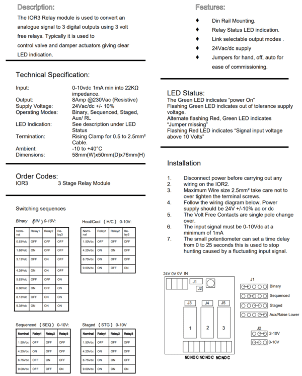 https://hvacproducts.co.uk - IOR3_Wiring