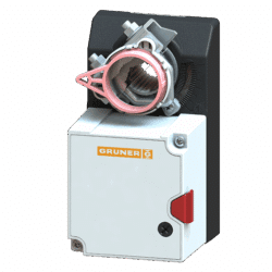 Gruner 24v 2-3 Point 10Nm Damper Actuator c/w Aux Switch